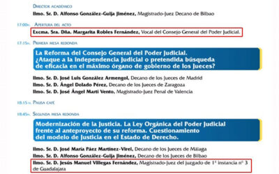 Margarita Robles, Luis Pineda, Ausbanc y el CPGJ: organizadores principales del escándalo de los cursos para jueces