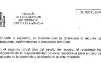 El Fiscal solicita que se suspenda el ingreso en prisión del Juez Presencia