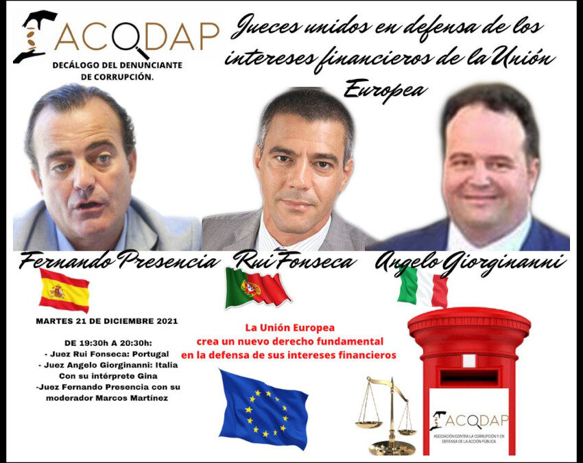 Tres jueces defenderán los INTERESES FINANCIEROS DE LA UNIÓN EUROPEA en España, Portugal e Italia