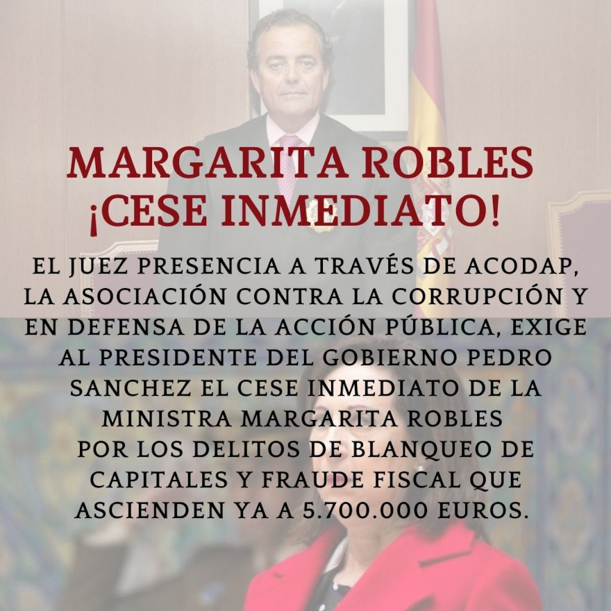 Margarita Robles Cese Inmediato