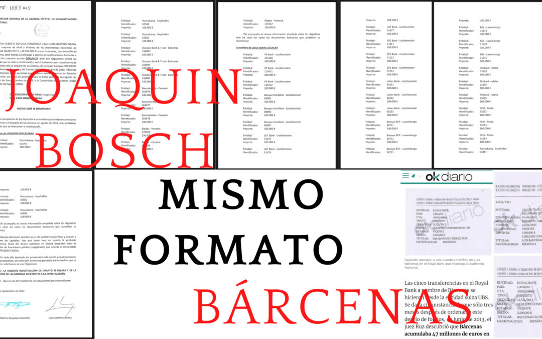 El mismo tipo de documentación que sirvió para investigar a Bárcenas no le vale ahora al juez Gadea para investigar a Joaquim Bosch