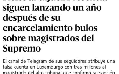 Diario.es ataca al juez Presencia por denunciar las cuentas en paraísos fiscales de los magistrados Lamela y Lucas.